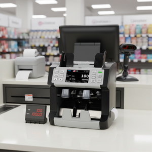 Compteuse de billets P200 avec détection de faux billets USD <span class=keywords><strong>EUR</strong></span> PEN PLN MXN, lecture de la valeur et du numéro de série, vitesse de comptage 1500 billets/min - Product Image 6