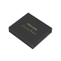 Boîte magnétique rigide personnalisée bleue, noire et rouge avec laminage mat, gaufrage et revêtement UV pour l'emballage de flacons d'ampoules de peptides, boîte cadeau