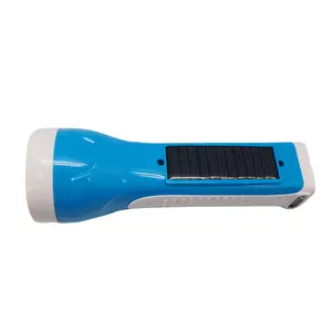 Emergency lighting high power hand torch light rechargeable solar led flashlights with side light