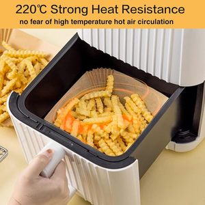 Papier sulfurisé pour friteuse à air, idéal pour la cuisson des aliments surgelés, de la viande, du poulet, des pizzas et des pâtisseries - Product Image 2