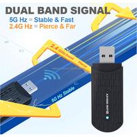 Tarjeta de Red Inalámbrica 2026 Nueva de 1800M, WiFi 6 sin Controladores, Receptor de Red USB 3.0 Gigabit para Computadora, Transmisor AP de Doble Banda 5G