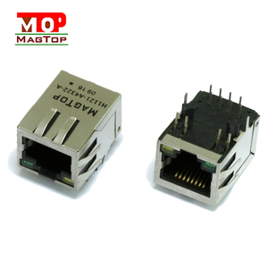 Connecteur RJ45 blindé avec puce à ressort et voyant LED jaune-vert pour l'état des équipements réseau - Product Image 6