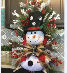 Snowman Wreath