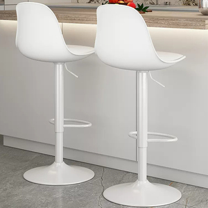 Modern Simple PU <b>Leather</b> <b>Bar</b> <b>Stool</b> Lift Chair Swivel High <b>Stools</b> for Home and Living Room Commercial Use - Product Image 5