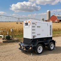 Générateurs diesel mobiles Perkins 65 KVA, générateur sur remorque 52 kW, générateur diesel refroidi par eau, alternateur sans balais, monophasé AC