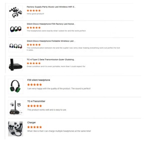 Ilent System-auriculares inalámbricos para eventos silenciosos, 10 transmisores de 500 m de distancia - Product Image 6
