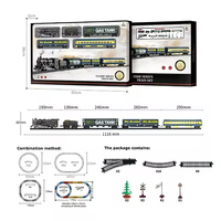 Enfants Puzzle Éducation Drôle Jouer Jeu Compétitif Cadeau Jouets B/O Électrique Rail Voiture Train Jouets Avec Sons Lumière Pour Les Enfants