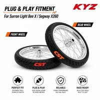 Kit haute performance pour vélo électrique KYZ Sur-Ron Light Bee X, jeu de roues Supermoto Motard en aluminium CNC de 17 pouces, pneus 70/90-17 90/80-17
