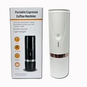 تصميم للسفر سيارة USB آلة قهوة للداخل سيارة إسبريسو قهوة صغيرة من الألومنيوم سعر الجملة جديد حار بيع في الهواء الطلق Ce OEM 90 5v
