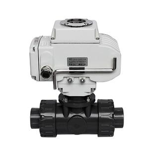 วาล์วบอลพลาสติกควบคุมด้วยมอเตอร์ไฟฟ้า COVNA รุ่น AC220V DN25 ขนาด 1 นิ้ว แบบ 3 ทาง  วาล์วบอลพลาสติก - Product Image 4