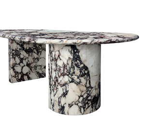 UnionStone Modern Oval <b>Marble</b> Dining Table With <b>Marble</b> Legs Calacatta Viola Stone <b>Top</b> Stable Design Home Furniture - Product Image 6