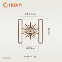 Accessoires de mode féminine pour bikini : fermoir de soutien-gorge à découpe, design soleil, finition polie, boucle de connexion en métal