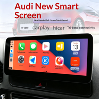 Écran tactile de navigation GPS Android 10,25 pouces 4 Go + 64 Go Qualcomm 8 cœurs DSP pour tableau de bord multimédia de voiture pour Audi Q5