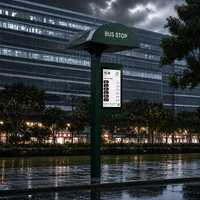 Affichage numérique MUPI personnalisé pour abri de bus extérieur avec rétroéclairage LED, CMS à distance et écran haute luminosité