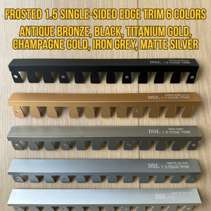 Bandes de transition / profilés <span class=keywords><strong>en</strong></span> T modernes <span class=keywords><strong>en</strong></span> alliage d'aluminium pour revêtements de sol, corniche intérieure résistante à l'humidité, pour villas et hôtels, durables - Product Image 2