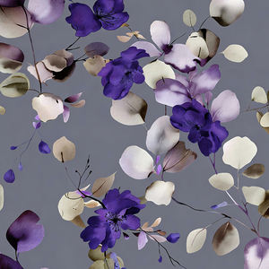 Tela Crepé Koshibo de Poliéster 100 % de 125 Gsm, en Oferta, para Vestidos con Estampados de Flores Oscuras - Product Image 5