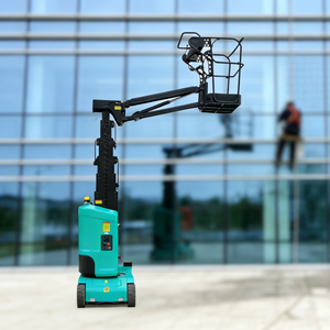 Hoogwaardige telescopische mast, draagbare persoonlijke <span class=keywords><strong>lift</strong></span>, mobiel hoogwerkerplatform, zelfrijdende verticale mastlift met jib - Product Image 5