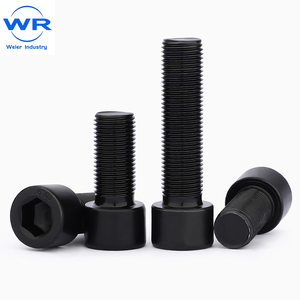 Perno hexagonal negro con cabeza de tornillo, métrico, completamente roscado, para fijación industrial - Product Image 1