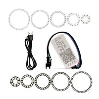 WS2812B Led 8/16/24/35/45Led Pixel SP110E Contrôleur Kit Gyverlamp RGB Anneau Individuels AddressabIe WS2812 IC BuiIt-dans les Lumières