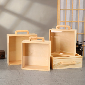 กล่องของขวัญงานเทศกาลทำจากไม้ กล่องของชำร่วยงานแต่งงานสำหรับเพื่อนเจ้าสาวและเจ้าบ่าว กล่องฉลองครบรอบหนึ่งเดือน กล่องของที่ระลึกทำจากไม้ - Product Image 2