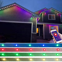 Venta caliente DC12v al aire libre impermeable IP67 RGB RGBW 3 LEDs 30mm luz permanente decoración de Navidad luz LED punto píxel Luz