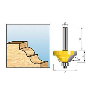 MAKITA - D-11645 Fraise à ogive romaine classique-EAN 0088381166683 FORETS AUTRES FORETS - Product Image 1
