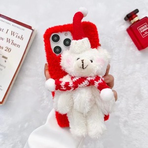 <span class=keywords><strong>Coque</strong></span> de téléphone de noël avec motif de dessin animé pour <span class=keywords><strong>Iphone</strong></span> 14 13 Pro 12 8 Plus, housse en peluche pour <span class=keywords><strong>Iphone</strong></span> <span class=keywords><strong>Xr</strong></span> 11 Pro Max, joli cadeau de coquille d'ours - Product Image 6