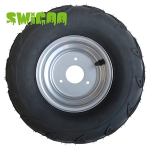 SWICOO Assurance Qualité <span class=keywords><strong>Pneu</strong></span> et Jante 7 pouces pour VTT 16x8-7 16/8-7 16x8x7 pour Kart, Tondeuse, <span class=keywords><strong>Quad</strong></span> Taotao 110 125 - Product Image 2