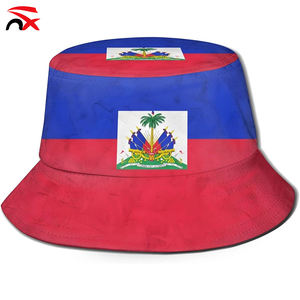 Cappello a Secchiello con Bandiera di Haiti per Tifosi di Calcio, Alta Qualità, Logo Personalizzabile, Berretto Haitiano per Uomo - Product Image 5
