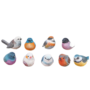 Ornements en bois pour petits oiseaux, en stock, cadeaux décoratifs, bricolage pour le bureau et le salon. - Product Image 1