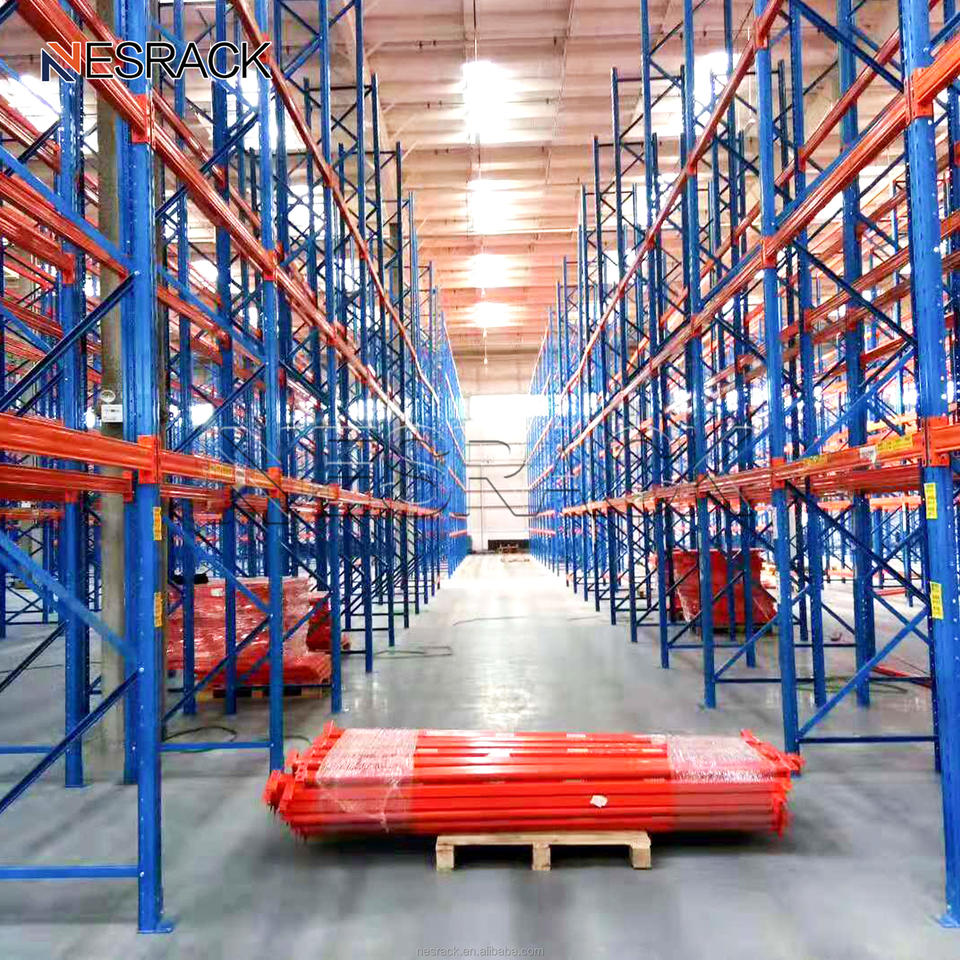 Bulk Solution Racking NESRACK Heavy Duty Pallet Racking Orange Warehouse Pallet Racking ...