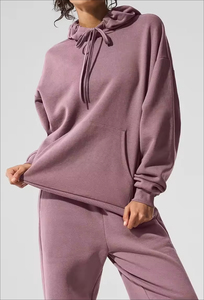 Sweat-shirts à capuche décontractés unisexes à séchage rapide avec logo personnalisé, 320 GSM, 65% coton + 35% polyester, sweat-shirts à capuche oversize vierges - Product Image 3