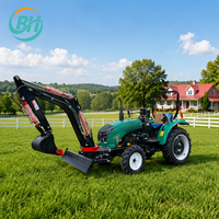Tracteurs agricoles compacts à quatre roues motrices de 75 CV avec godet pour terres cultivées et jardins – Prix abordable