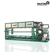 Machine à glace industrielle compacte de 3 tonnes pour la logistique de la chaîne du froid, 3000 kg, refroidissement direct, design compact, anti-rouille
