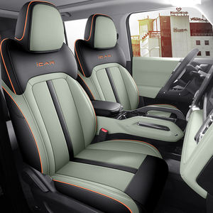 Housses de siège de voiture complètes en cuir artificiel de style sport personnalisé pour Chery ICar 03 Jaecoo 6 Kits intérieurs de luxe Avant/Arrière - Product Image 4