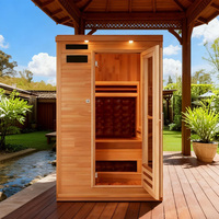 Prix d'usine - Sauna combiné sec et vapeur pour 2 personnes - Sauna intérieur en bois de cèdre