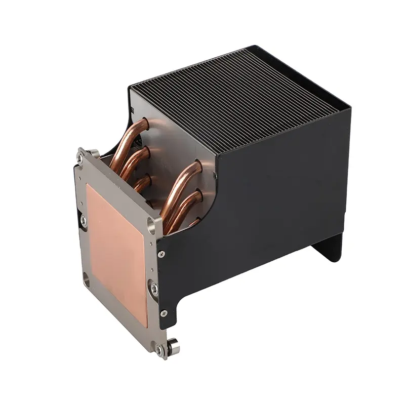 Copper Pipe Heat Sink With Cooling Fan Thermoelectric Cooler Heat Sink Aluminium Nitride Heat Sink