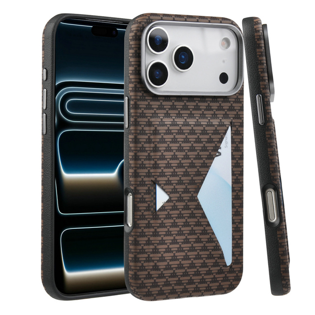 With Card Slot PU Leather Scratch Resistant Shockproof Magnetic Phone Case for iPhone 17 16 15 Pro Max Mobile Phone Accessories