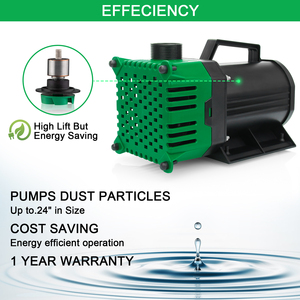 Bomba de agua sumergible para estanque de peces, 20000L/H, 5200GPH, 230V - Product Image 5
