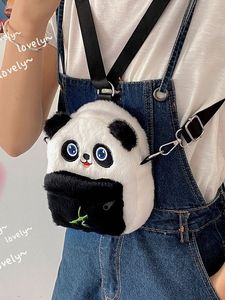 Cartoon Embroidered Bamboo <strong>Panda</strong> Cuddly Plush Backpack School <strong>Bags</strong> Backpack Anti-theft Preschool Kindergarten Kids Shoulders <strong>Bag</strong> - Product Image 4