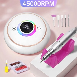 Machine à ongles électrique 45000 tr/min pour enlever le vernis, ponceuse à ongles rechargeable, machine à ongles professionnelle pour gel et cuticules - Product Image 2