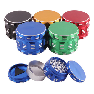 NO MOQ new design purple small zinc alloy 63mm herb grinder herb grinder 4 layer