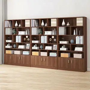 مكتبة خشبية حديثة قابلة للتخصيص ، مستلزمات غرف المعيشة ، خزانة كتب متعددة الوظائف