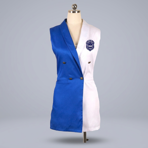 Custom Zeta Phi Beta Sorority Two Tone Color Women <b>Sleeveless</b> <b>Long</b> <b>Coat</b> 100% Polyester Autumn/Winter - Product Image 3