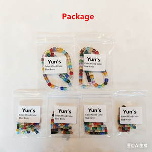 ลูกปัดแก้วเหลี่ยมเพชรพลอย2/3/4/6/8/10/12มม. ลูกปัดคริสตัลสำหรับสร้อยคอสร้อยข้อมือ DIY กระเป๋าเครื่องประดับผู้หญิง - Product Image 6