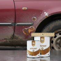 Peinture de finition automobile 2K couleur unie pour la réparation de carrosserie et le système de revêtement de voiture