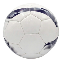 Ballons de football Aiju en cuir PVC, taille 5, logo personnalisable, cousus à la machine, durables, haute qualité, promotions, carton