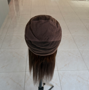 คุณภาพดีที่สุด นุ่มสบาย ขนาด <span class=keywords><strong>12</strong></span> <span class=keywords><strong>นิ้ว</strong></span> ความหนาแน่น 130% ขนาด<span class=keywords><strong>กลาง</strong></span> # วิกผมสีน้ำตาล 4 สี แบบ Yaki  วิกผมแท้ 100% แบบเต็มศีรษะ - Product Image 1