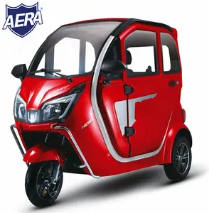 Diskon Besar AERA-UM2 Ruang Kabin Mewah Besar Tertutup Kabin Penuh 3 Roda Penumpang Listrik Cacat Becak Motor untuk Dewasa