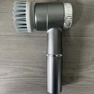 Brosse de nettoyage multifonctionnelle sans fil pour la cuisine, rechargeable par USB, haut de gamme, 5 têtes remplaçables, plastique et acier - Product Image 6